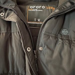 Ororo heated vest w/ 2 battery packs